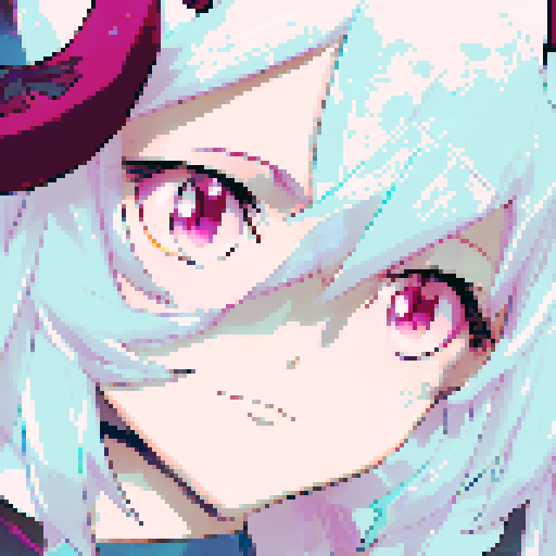 Succubus with heart eyes with cum dripping from lips