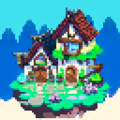 Mid evil pixel landscapes  