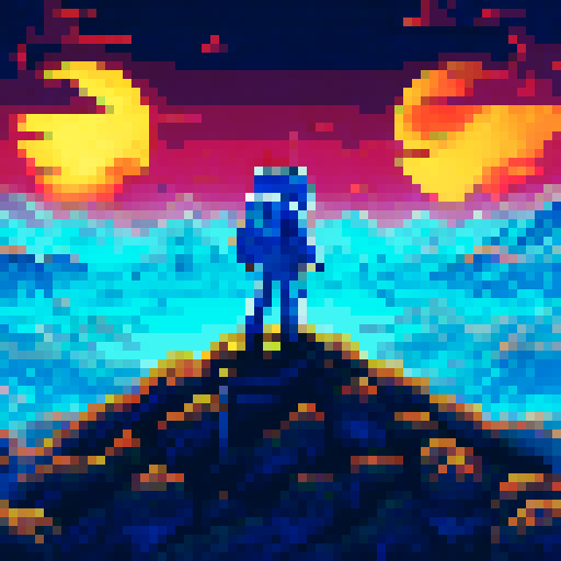 astronaut lost on moon, realistic, cinematic photographic style, detailed 4k/8k, cinematic lighting, feeling of despair and suffocation, no face showing, reflection of helmet, pixel art, sRGB