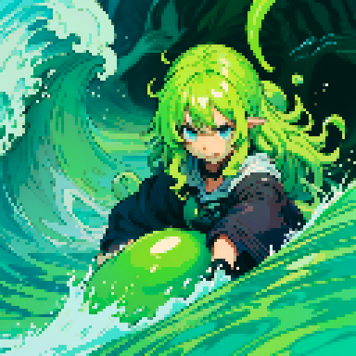 wave of slime, big wave of ooze, wave of goo, slime, goo, ooze