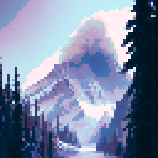 Grey wolf in valley. Volcano in back ground. Snow in pick of volcano