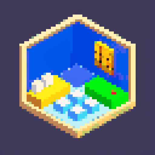 Create an 8-bit pixel art title screen, NES style. Text reads '8BIT_HISTORY' centered top, hourglass icon below. Dark blue background, white text, golden accents. Clean like Final Fantasy title.