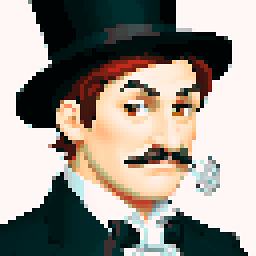 snobbish looking city councillor male 16th century with monocle and top hat