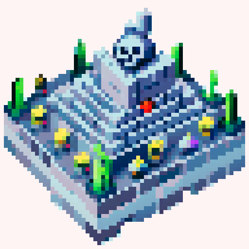 spike fall trap, dungeon brick background, 3d spikes, skull on spike, angled perspective, pixel art, sRGB