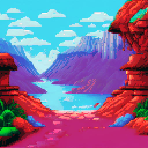 highly detailed pixel art of a nude girl