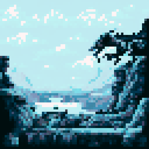  a dragon, black and white image
