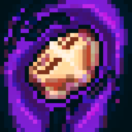 brain, shadows, purple tentacles, digging, game icon, 32x32 pixel art, sRGB, skill art, close up, portrait