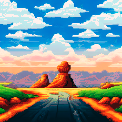 barren desert, clouds and little sky