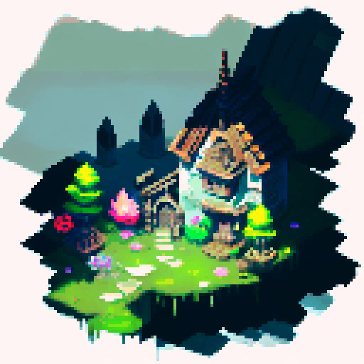 A dark, swampy landscape