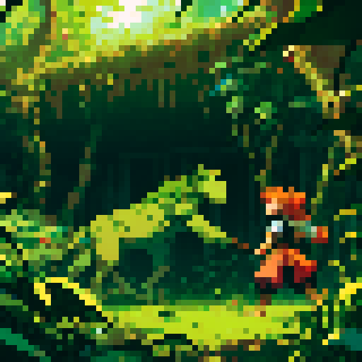 Jungle; there is a fight happening