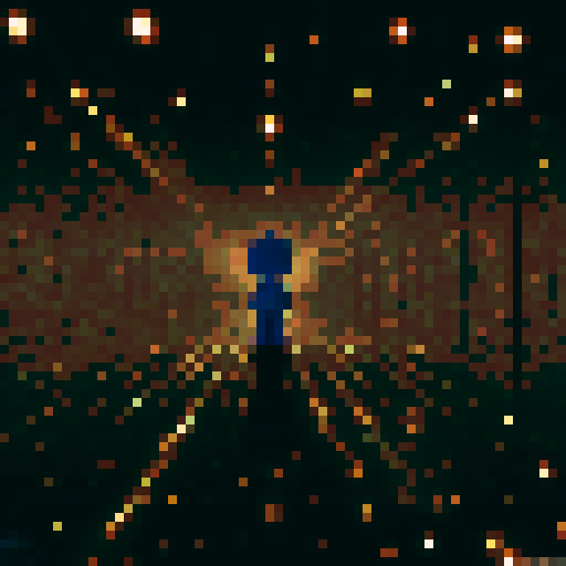 dark, starry room, sRGB, pixel art, background, landscape