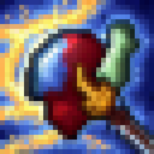 Icy blast freezes fiery foe in pixelated battle.