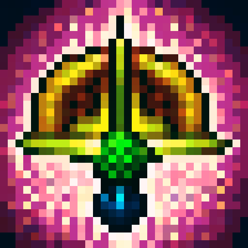 colourful pixelated assault riffle