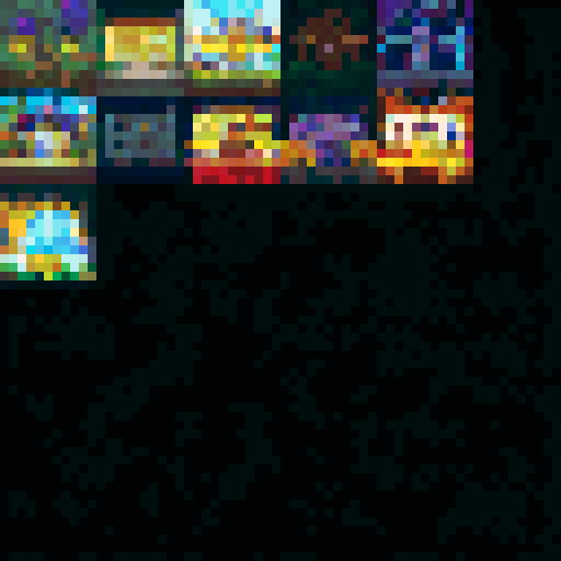 Create a pixel art treasure chest icon with a bee theme, front view only, to match reference images. Use golden-yellow and black, with honeycomb texture and bee details. Chest should look part of the reference set, with the same pixel style