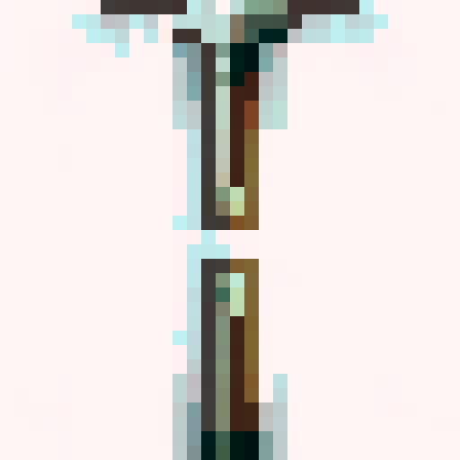32x32 pixel metal sword icon with sharp edges, glinting in the light, crafted with intricate details and unique engravings, ready to be wielded by a skilled warrior in a close-up portrait skill art style.