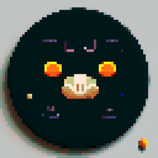 black cat with orange eyes, wandering through galaxies and space, surrounded by planets and comets