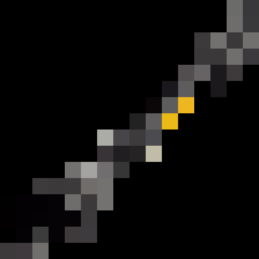 fire sword, pixel art, close up, game icon, 16x16, vibrant colors, glowing embers, sharp edges, intricate patterns