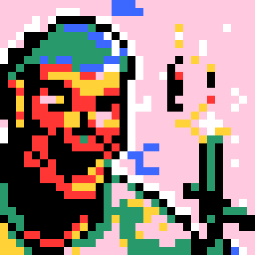 robot looking at spark of light