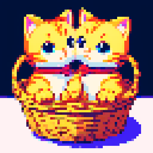 cats in a basket