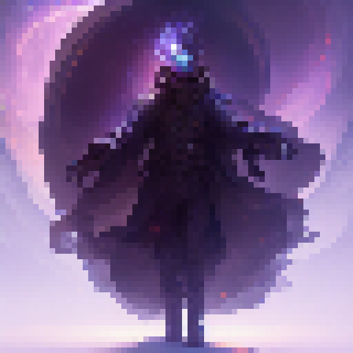 "Fiery-eyed dark wizard wielding a crackling, burning staff amidst swirling, ominous shadows in a surreal, gothic art style."