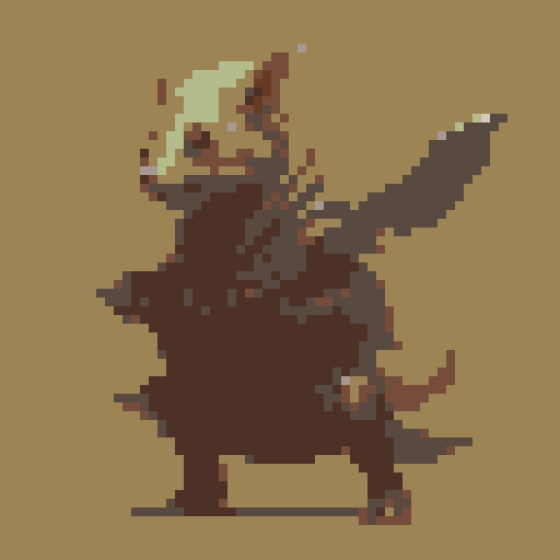 small fantasy icon of ratman archer with bow