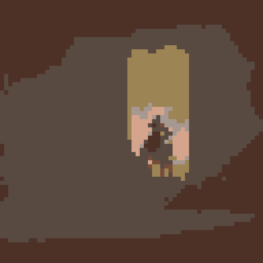 small fantasy icon of light cavalry for use in a fantasy wargame, background of icon is color #9c8454