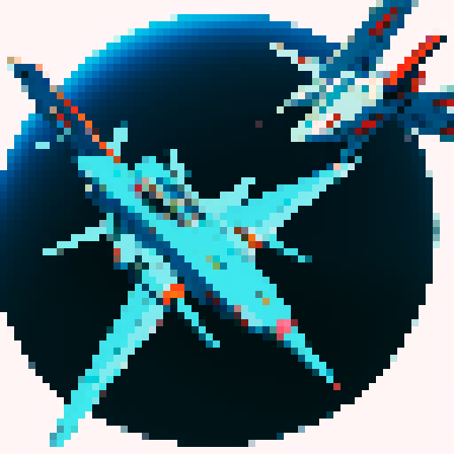 80s anime style spaceship dogfight 