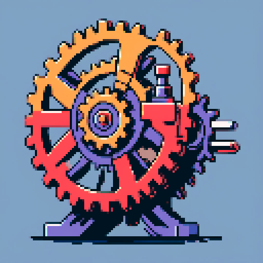 two big gearing grinding
