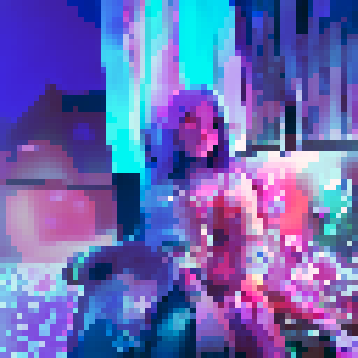 "Abstract, psychedelic, neon, chaotic, glitchy: A swirling, colorful vortex of energy and movement, pulsating with electric intensity."