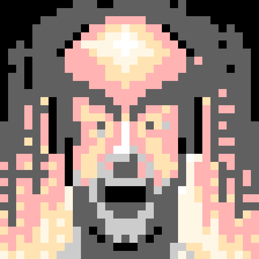 bald guy, facing right, game icon, 32x32 pixel art, sRGB, skill art, close up, portrait, idle animation