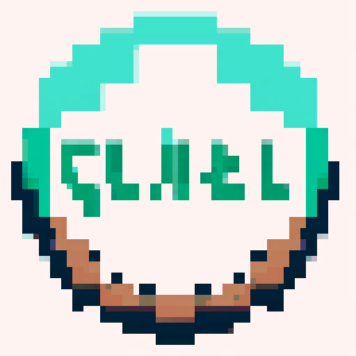 generate a pixel art title card of "job hunting quest" with a fantasy inspired font and text in a gradient. The text is horizontally wide but still compact (spacing of each of the text is really tight), add a sword or a scroll or  some form of fantasy elements to the text. Everything on a blank background