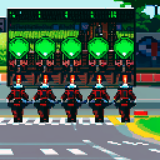 The start of the race turns green