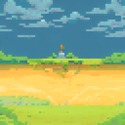 Sword in the stone with a beautiful sky