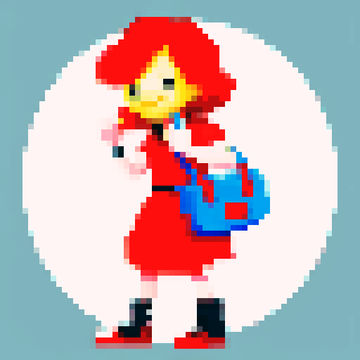 redhead donald tusk with ladybug bag