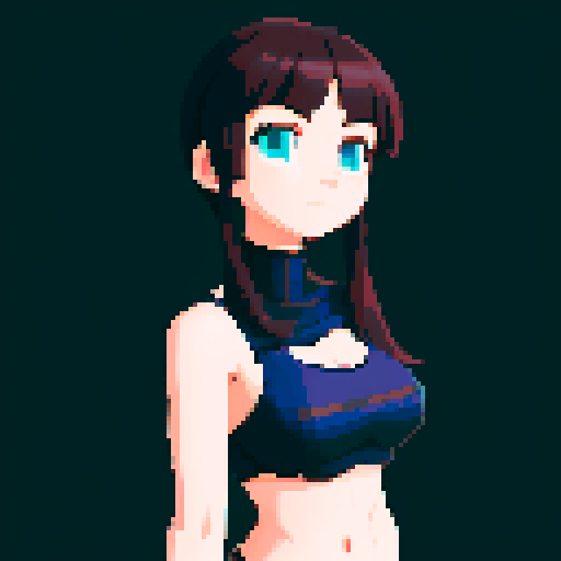 Zoom this image out and imagine her lower waist, a full image