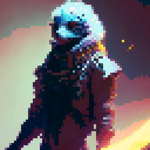 futuristic game character with spikes on the back