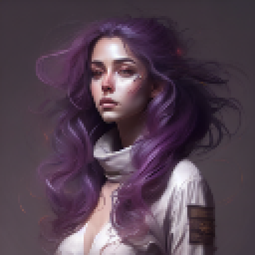 Create a stunning, full-body illustration of a beautiful, long-haired female with a nude body, featuring vivid colors and a fantasy RPG style.