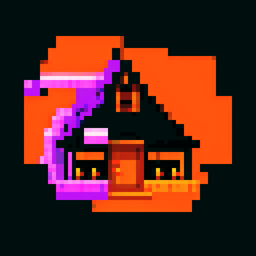 Orange text on a black background saying "The Serenity Hangout"