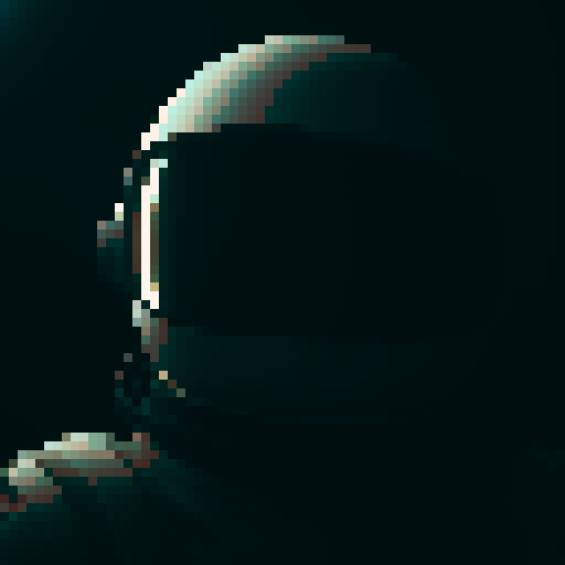 an astronaut ((fully detailed and realistic no deformations )) lost on the moon, in the realistic sci-fi and cinematic Photographic style, extremely detailed in 4k/8k with cinematic lighting with a feeling of despair and suffocation No face showing, just the reflection of the helmet 