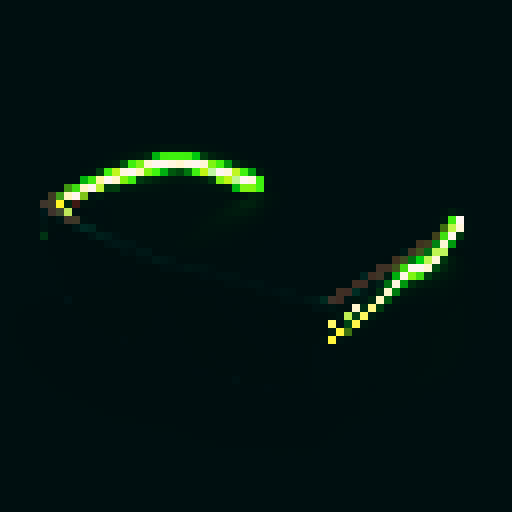 Reflective, neon, rectangular, black-framed sunglasses, frontal view