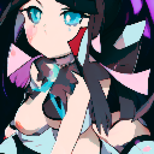 ahegao on the knees with milk spoiled all over face