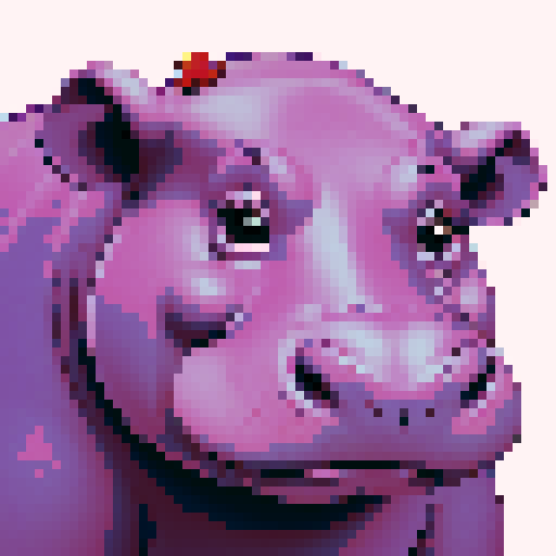 hippo portrait