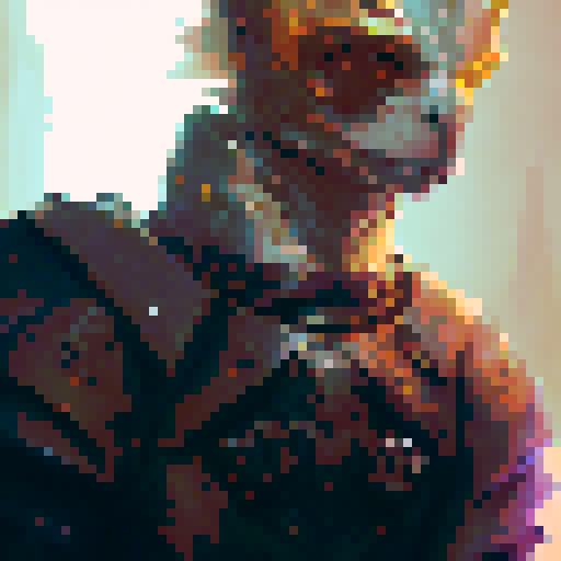 Brave knight character 