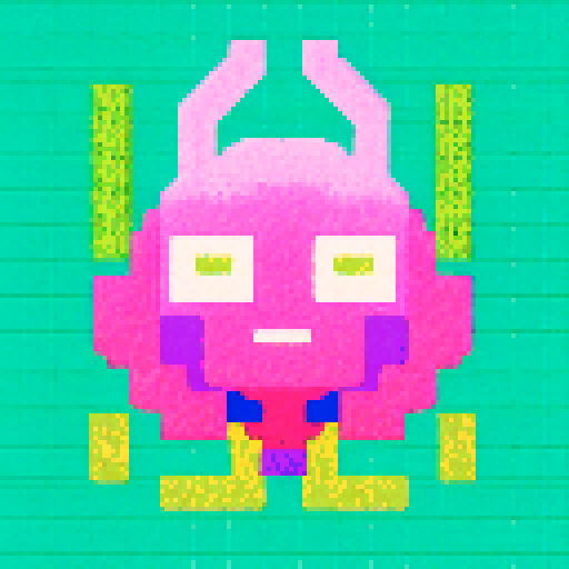 alien, vibrant colors, retro 8-bit, low resolution, extraterrestrial beings, blank background, pixel art, sRGB