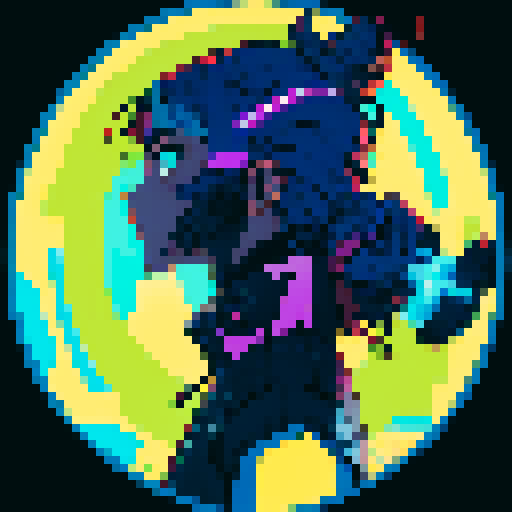 Cyber punk force field alive with energy
