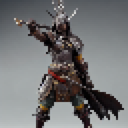 Warrior with full platemail and two handed sword