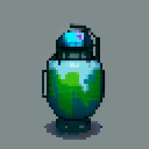 futuristic grenade
