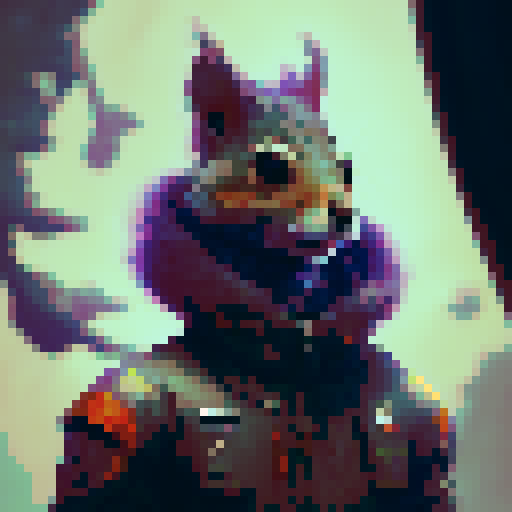 squirrel, fullbody sideview, sprite sheet