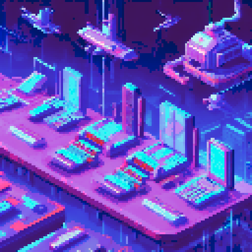 Spaceship command deck with computers and monitors