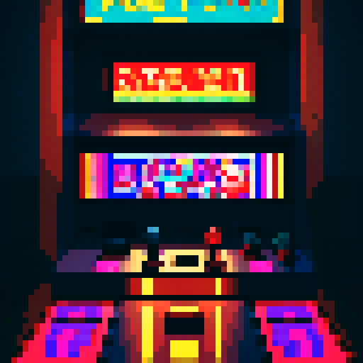 Generate an image of an arcade on the inside